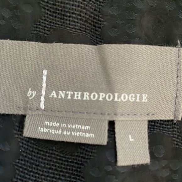Anthropologie New without tags black Halter swing tiered top . Size L - Picture 6 of 8